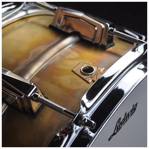 Image 10 - Ludwig LB464R 14″ x 6.5″ Raw Brass Phonic Snare Drum